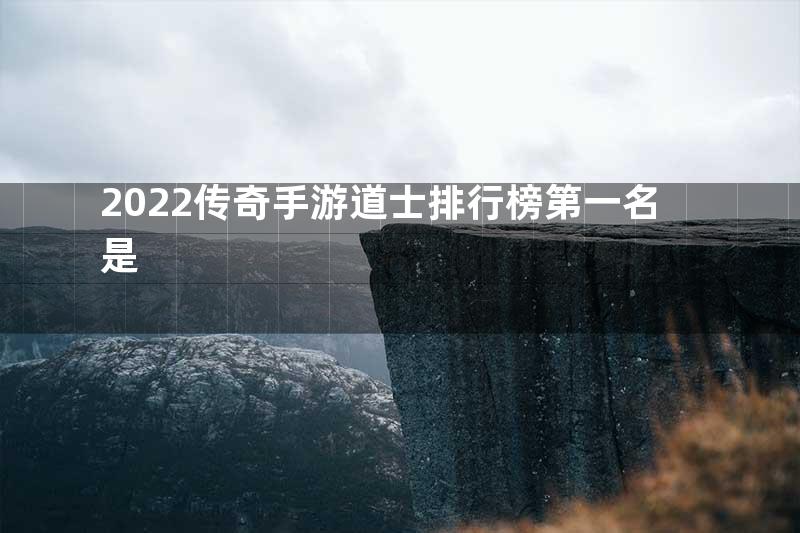 2022传奇手游道士排行榜第一名是