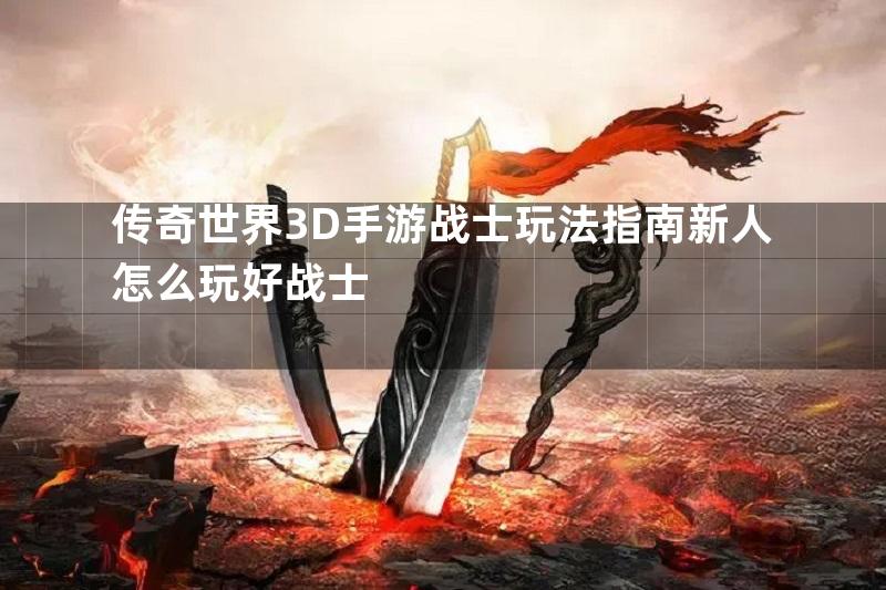 传奇世界3D手游战士玩法指南新人怎么玩好战士