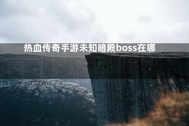 热血传奇手游未知暗殿boss在哪